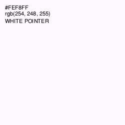 #FEF8FF - White Pointer Color Image